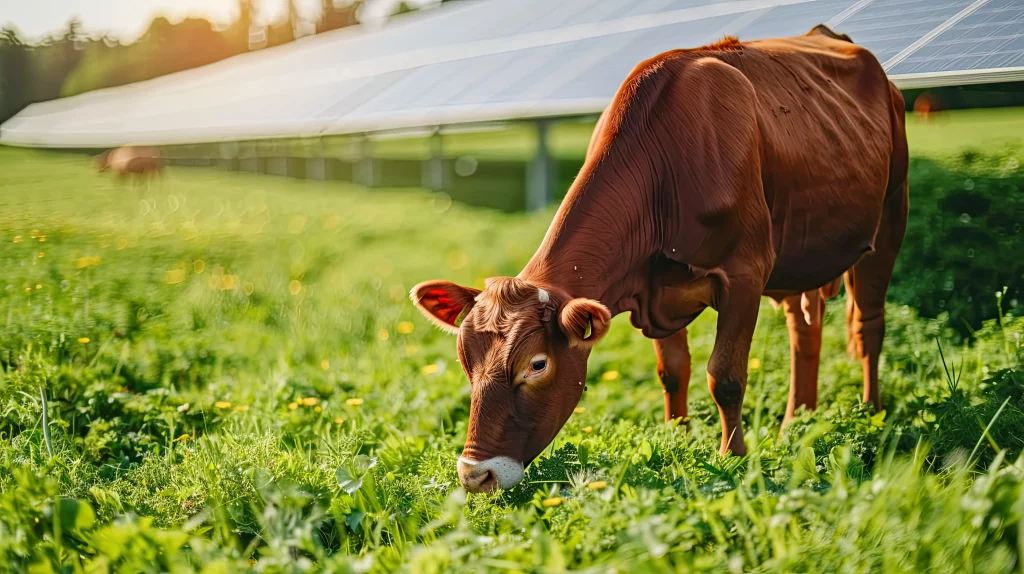 Ferme agrisolaire vache