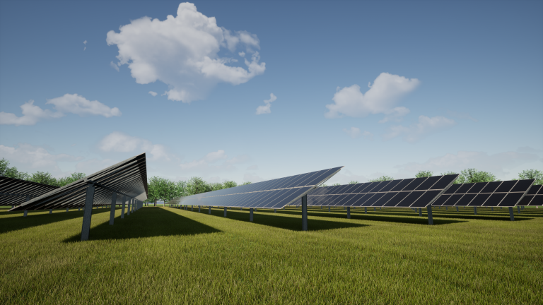 Panneaux solaires ferme